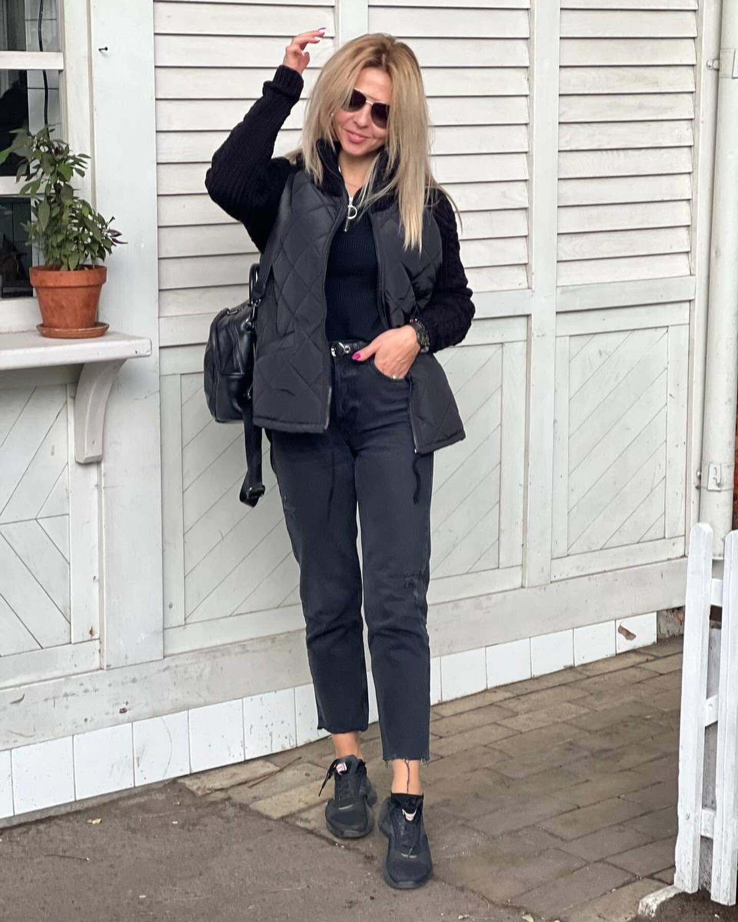 Nora - Patchwork gebreide jas voor dames