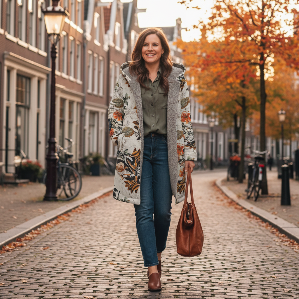 Flora | Warme Jas met Fleecevoering