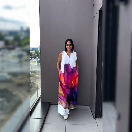 Orielle™ – Abstract artistieke jurk